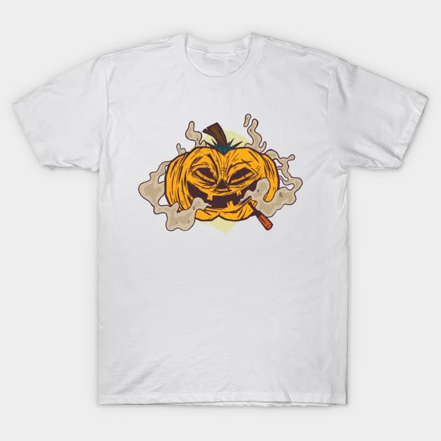 Pumpkin Halloween Vape T-Shirt by Shalini Kaushal